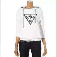 chaqueta hoodie guess mujer pas cher marque verbale blanc